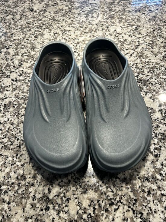 Crocs Echo Wave Women Slip-On Sandal Clogs Gray US 12 Logo Comfort Casual main image 6